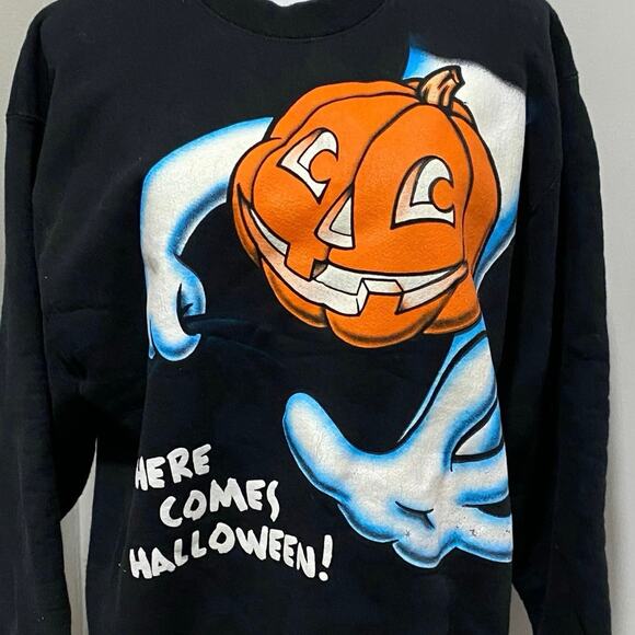 MAZE Halloween Sweatshirt Size Large Pullover with Front and Back Graphic - Picture 4 of 9